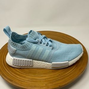 ADIDAS NMD R1 Athletic Shoes Icey Blue White Size 7